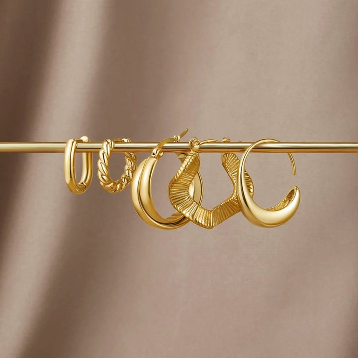 Éclat Torsadé – Boucles d’oreilles Luna Twist